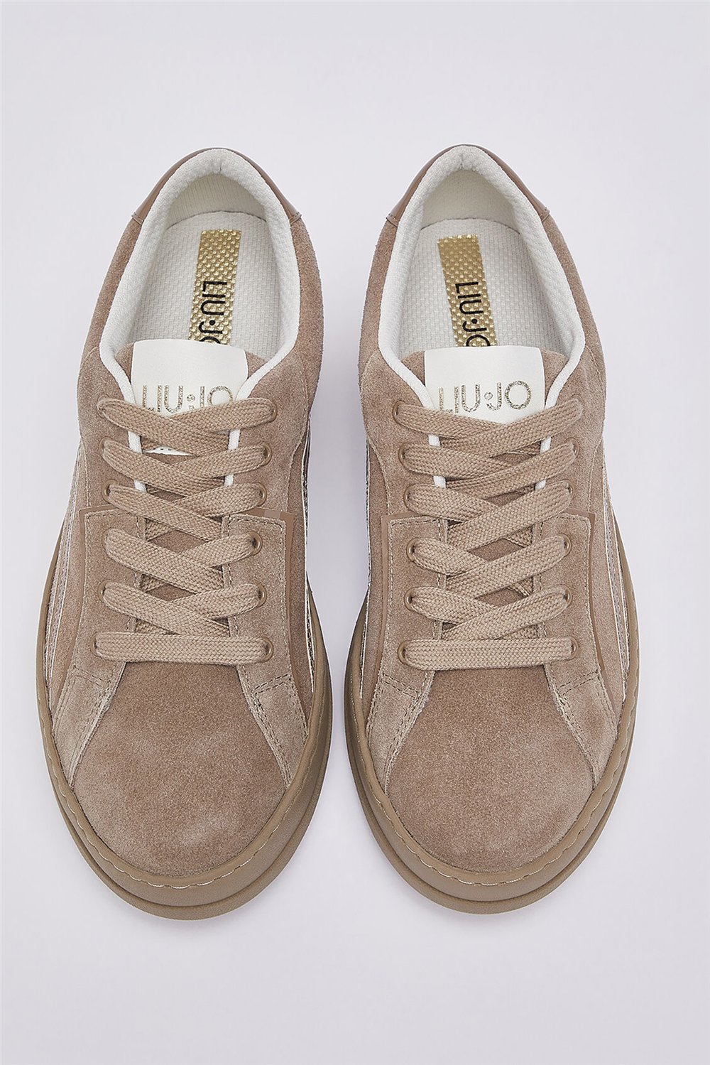Liu Jo Lena 02 - Sneaker Cow Suede/Patent Moka Kadın Sneaker