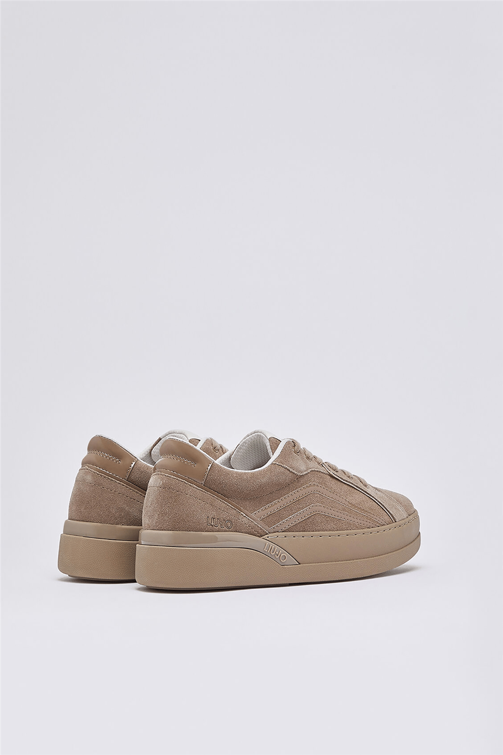 Liu Jo Lena 02 - Sneaker Cow Suede/Patent Moka Kadın Sneaker