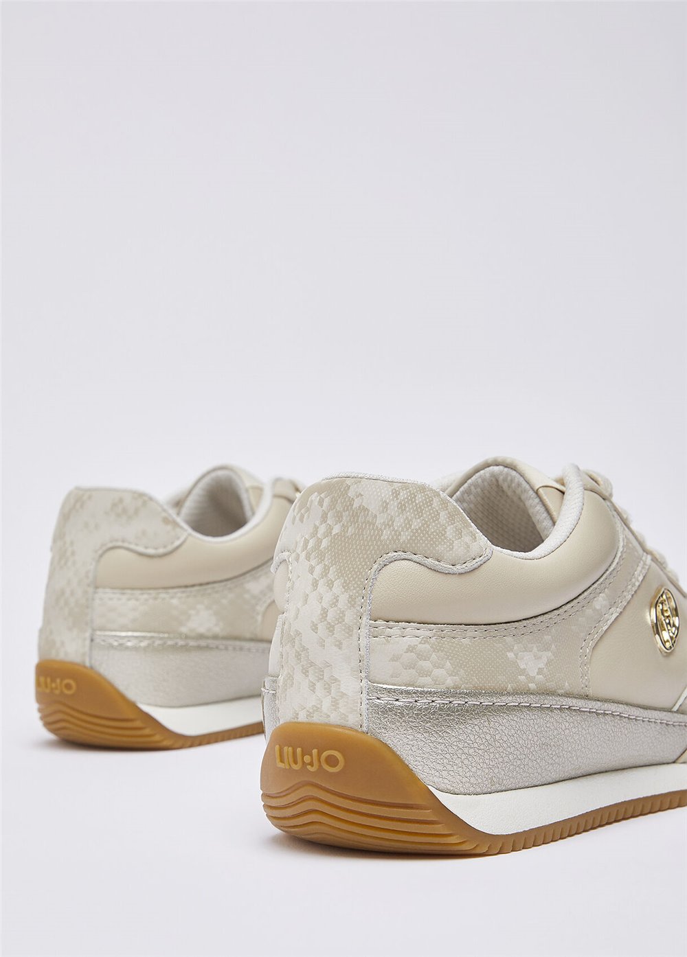 Liu Jo Lewis 01 - Sneaker Calf Leather/Printed Black Kadın Sneaker Çok Renkli