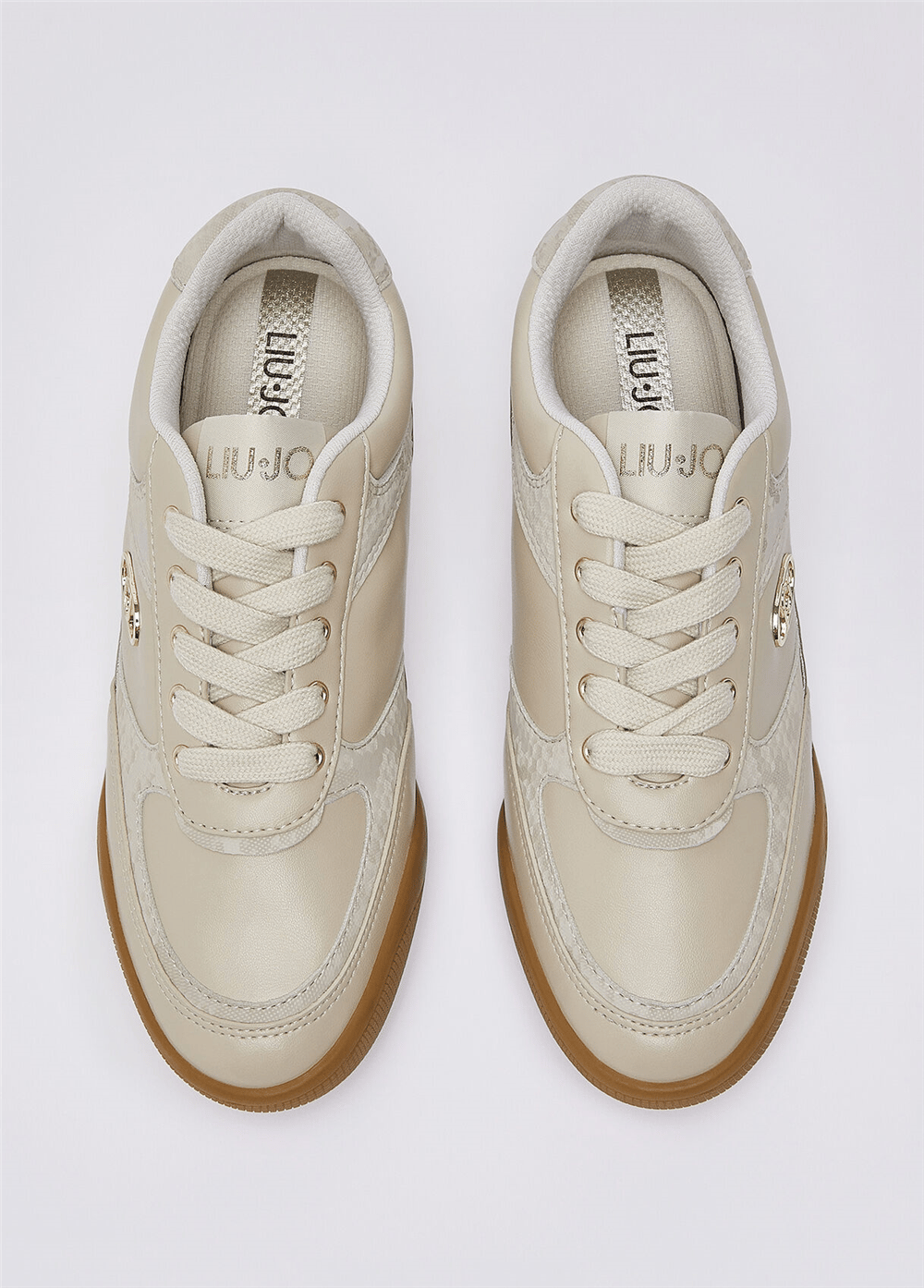 Liu Jo Lewis 01 - Sneaker Calf Leather/Printed Black Kadın Sneaker Çok Renkli