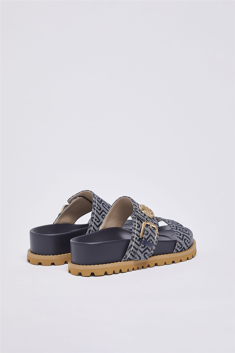 Liu Jo Livia 02 Monogram Kadın Sandalet Mavi