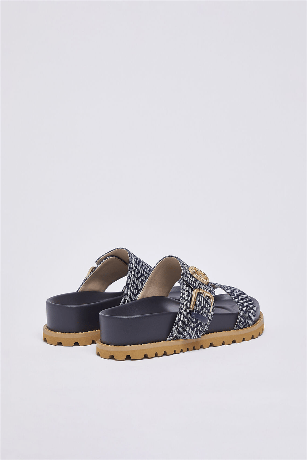 Liu Jo Livia 02 Monogram Kadın Sandalet Mavi