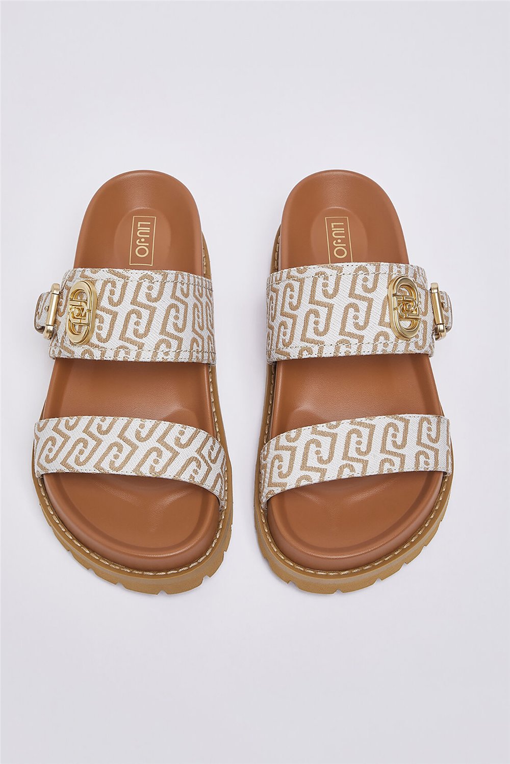 Liu Jo Livia 02 Monogram Kadın Sandalet Çok Renkli