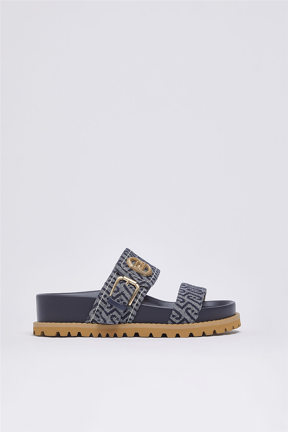 Liu Jo Livia 02 Monogram Kadın Sandalet Mavi