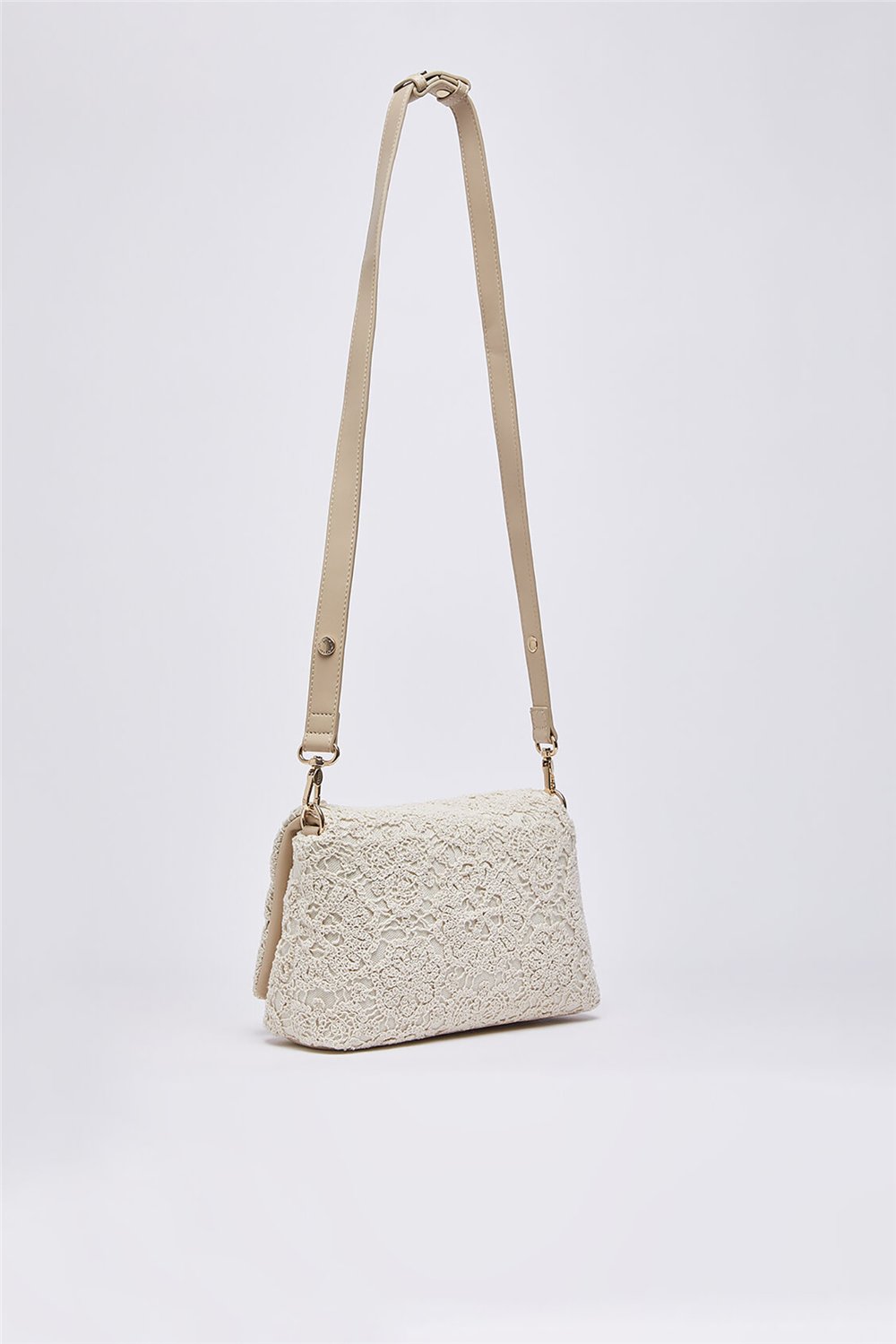 Liu Jo M Crossbody Kadın Mini Omuz Çantası Krem