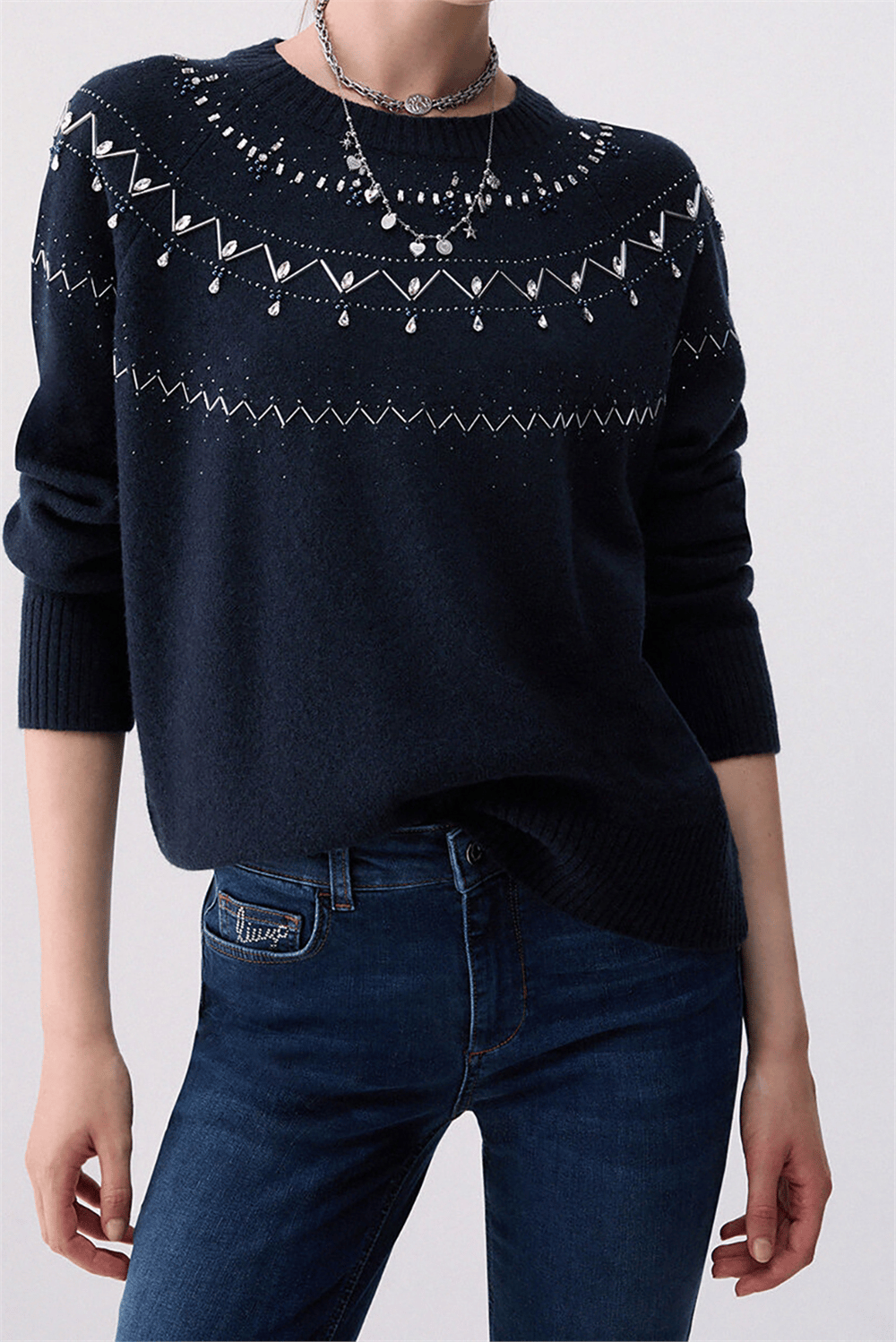 Liu Jo Maglia Chiusa M/L Kadın Kazak