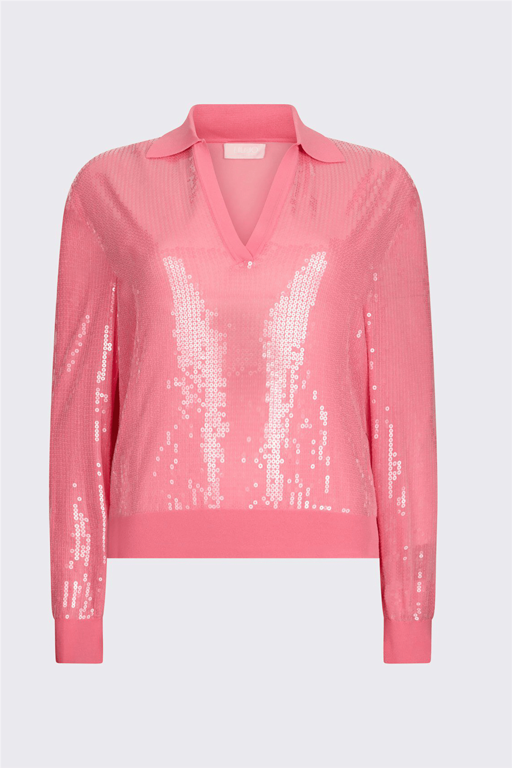 Liu Jo Maglia Chiusa M/L Kadın Triko Pembe