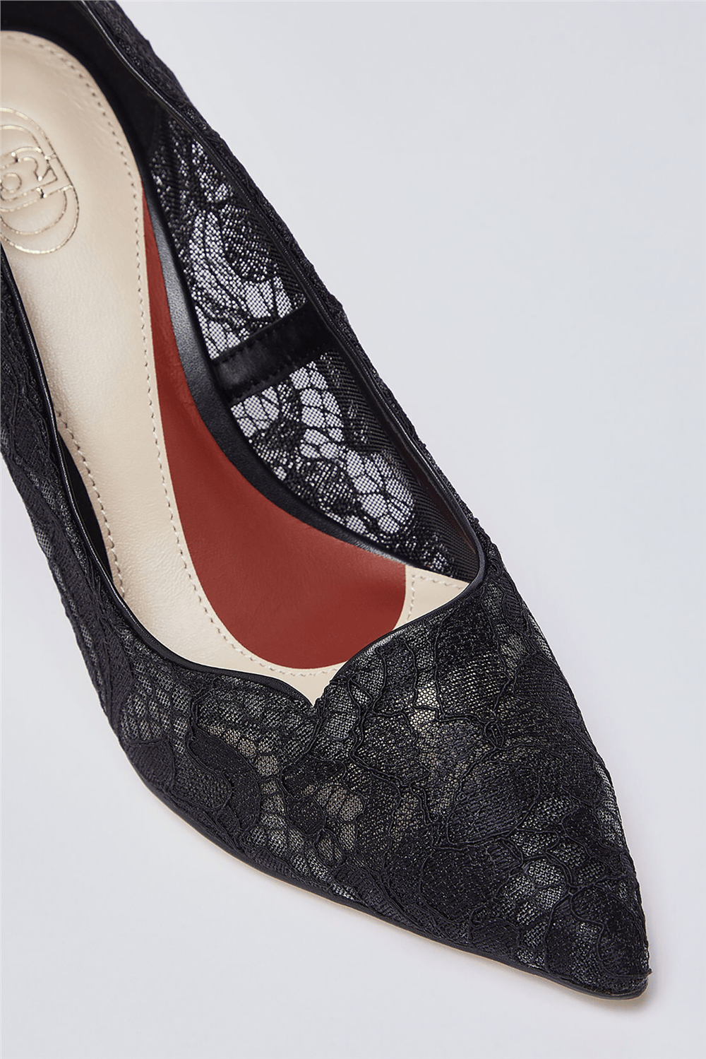 Liu Jo My Demi 04 Decollete Lace Fabric Kadın Topuklu Ayakkabı Siyah