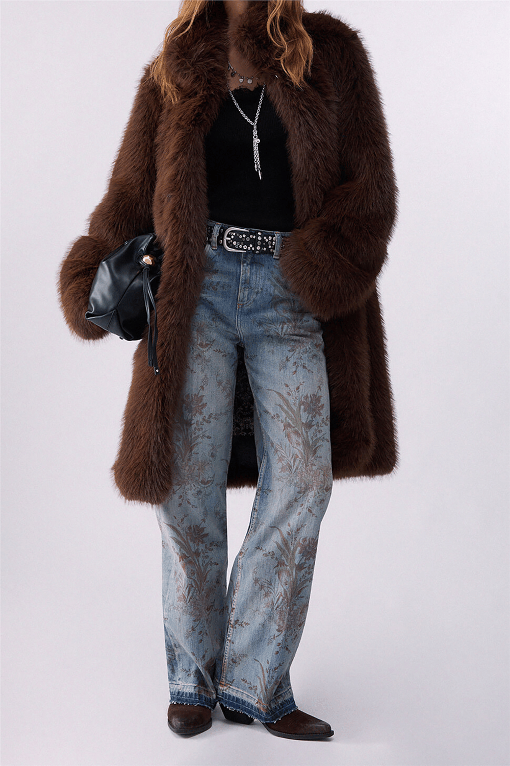Liu Jo Pant.Straight Prints Kadın Jean Pantolon