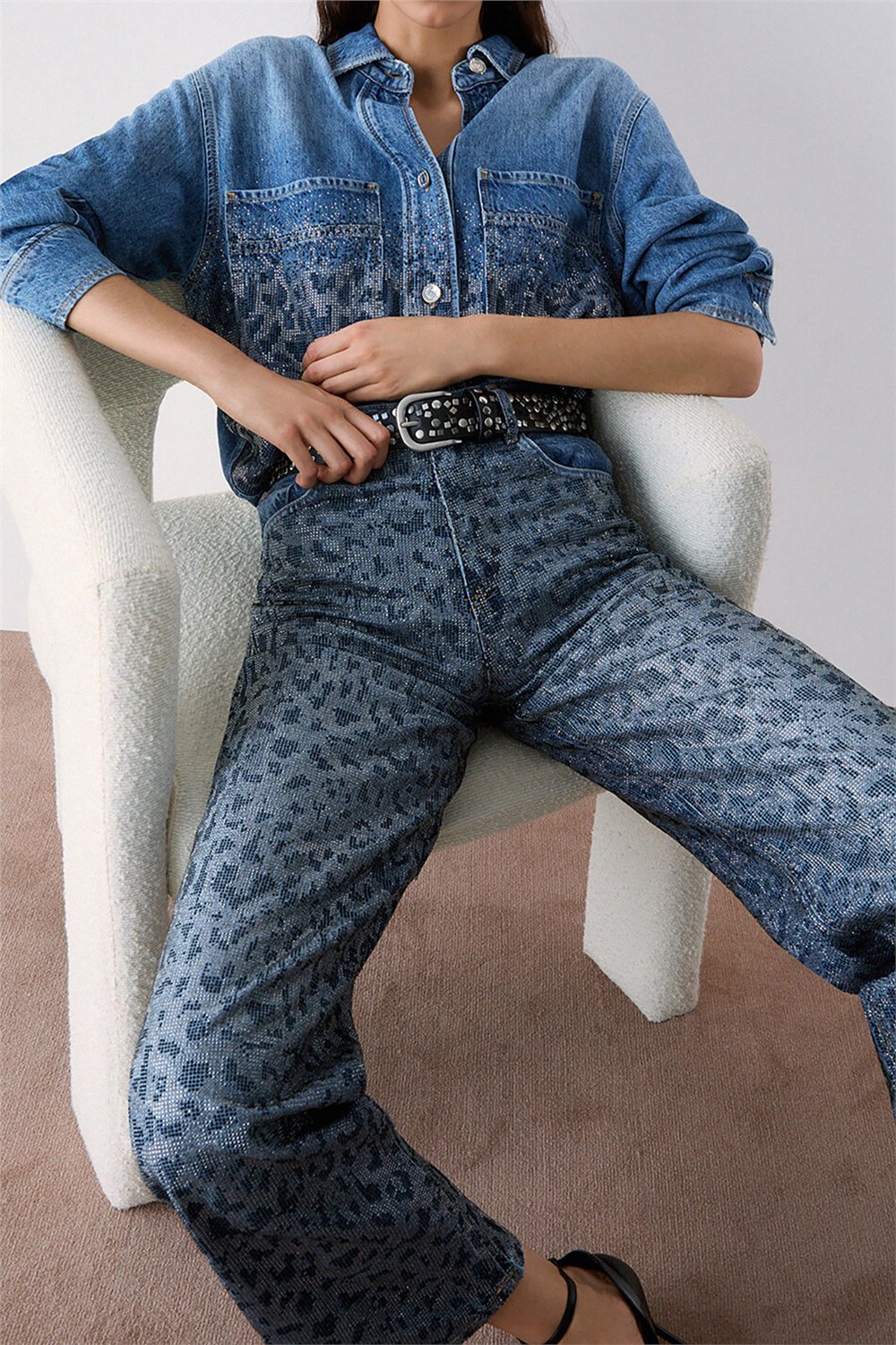 Liu Jo Pant.Straight Stylis Kadın Jean Pantolon