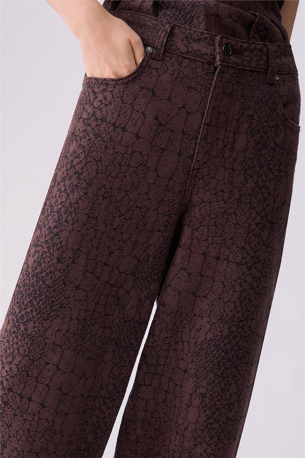 Liu Jo Pant.Balloon Jacquar Kadın Jean Pantolon