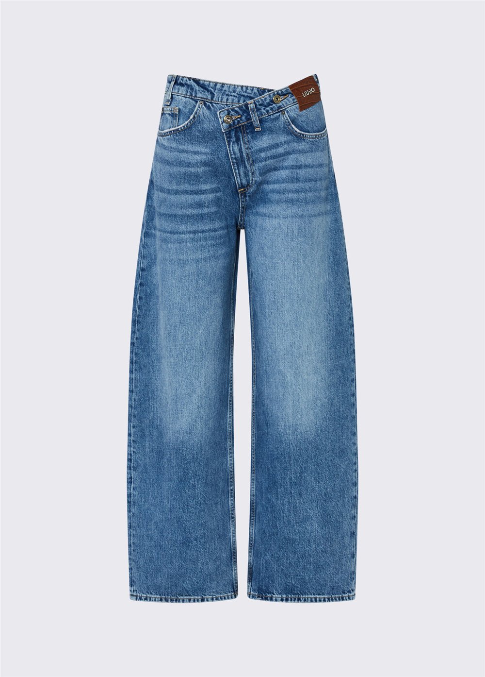 Liu Jo Pant.Straight Awry R Kadın Jean Pantolon