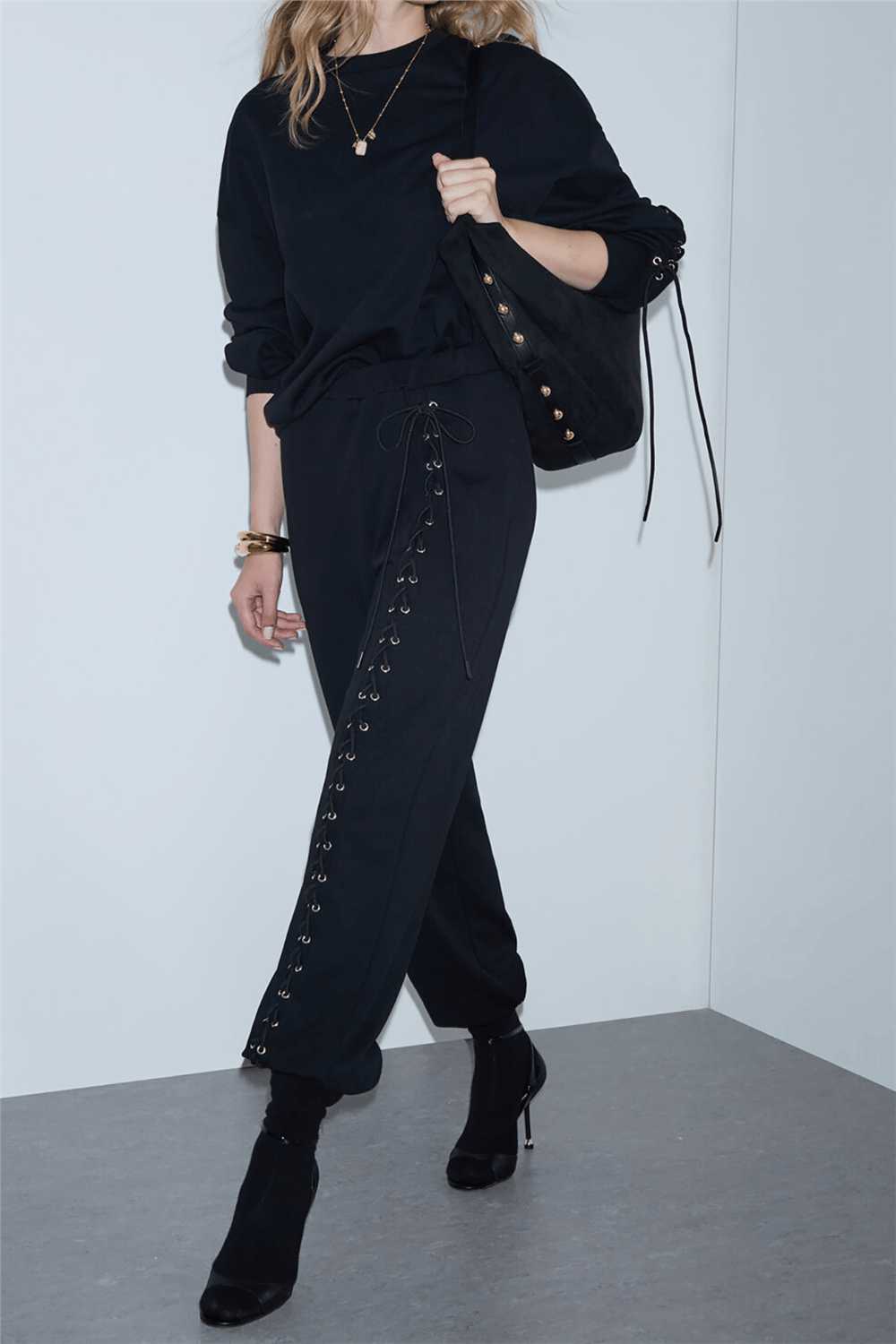 Liu Jo Pant.Felpa Lungo Kadın Eşofman Altı Siyah