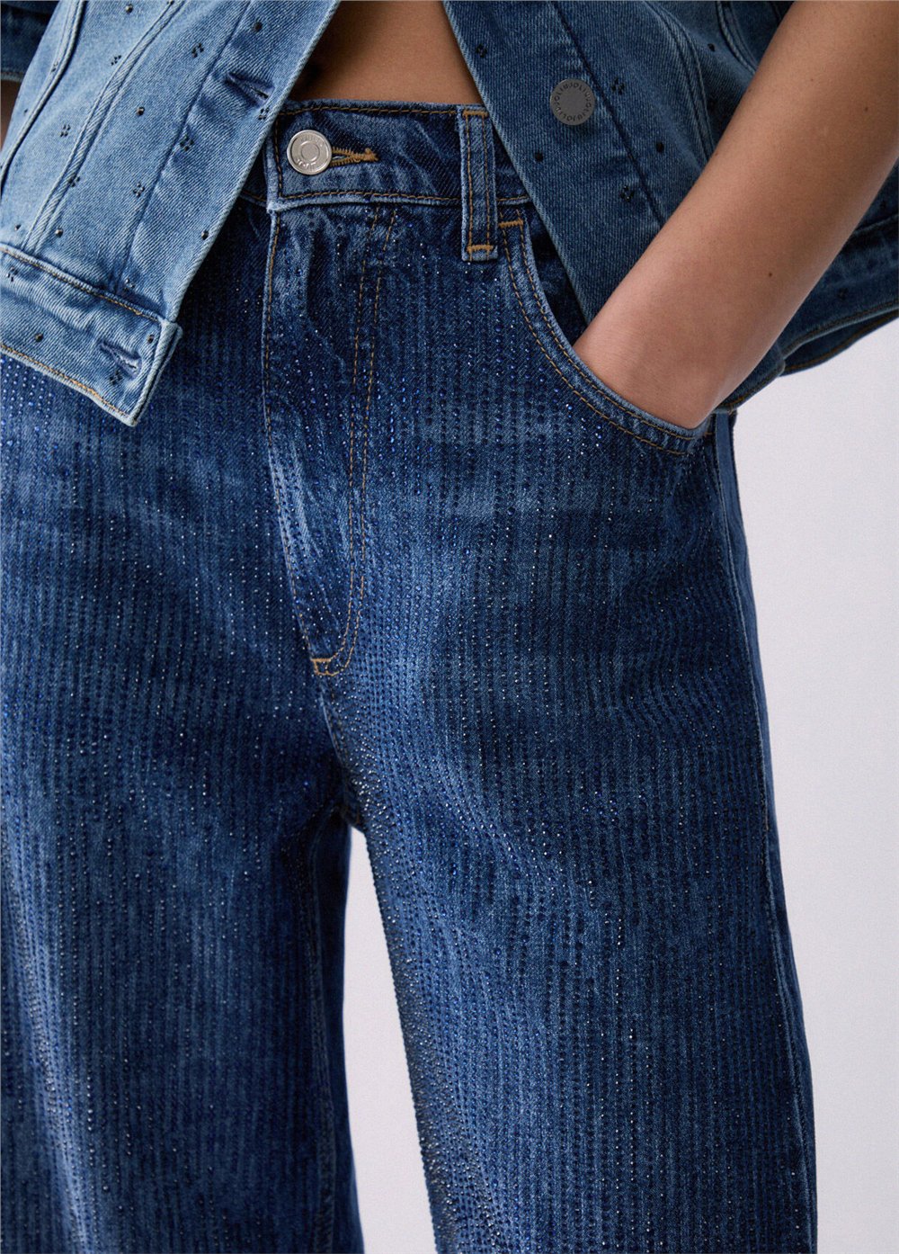 Liu Jo Pant.Straight Stylis Kadın Jean Pantolon