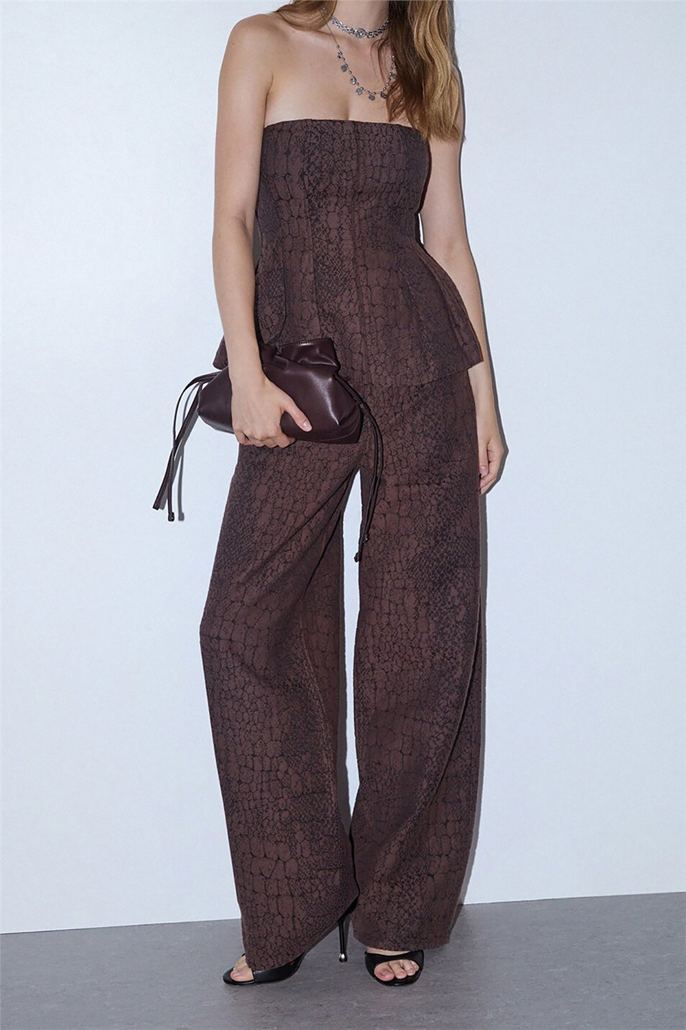 Liu Jo Pant.Balloon Jacquar Kadın Jean Pantolon