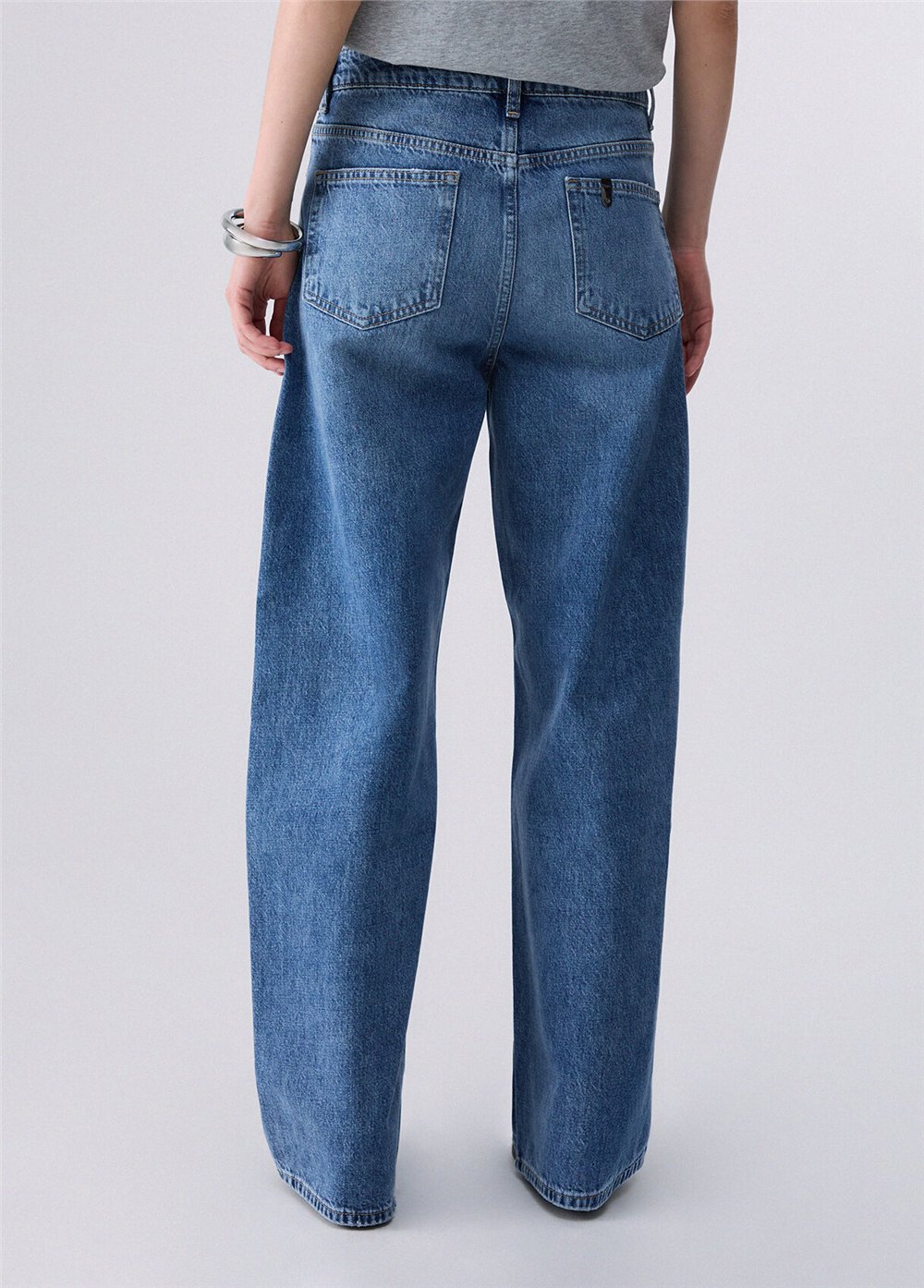Liu Jo Pant.Straight Awry R Kadın Jean Pantolon