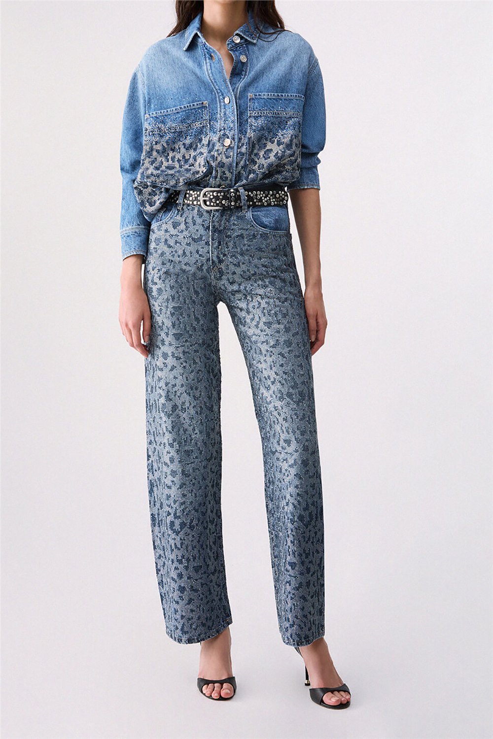 Liu Jo Pant.Straight Stylis Kadın Jean Pantolon