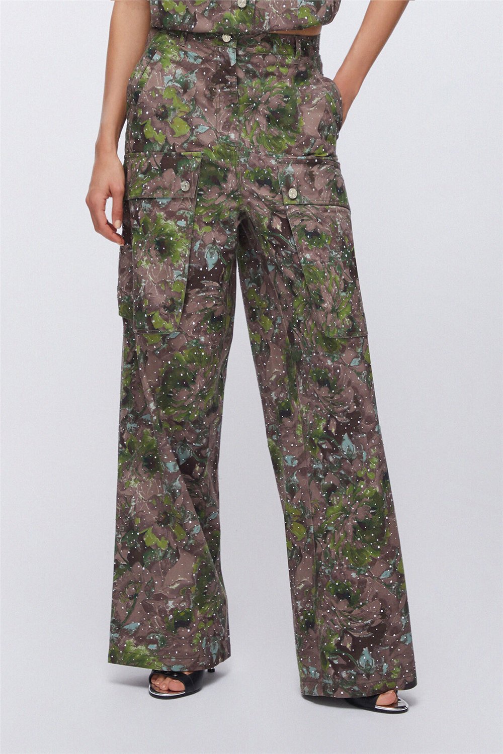 Liu Jo Pant.Ts Nav Lungo Kadın Kargo Pantolon Çok Renkli