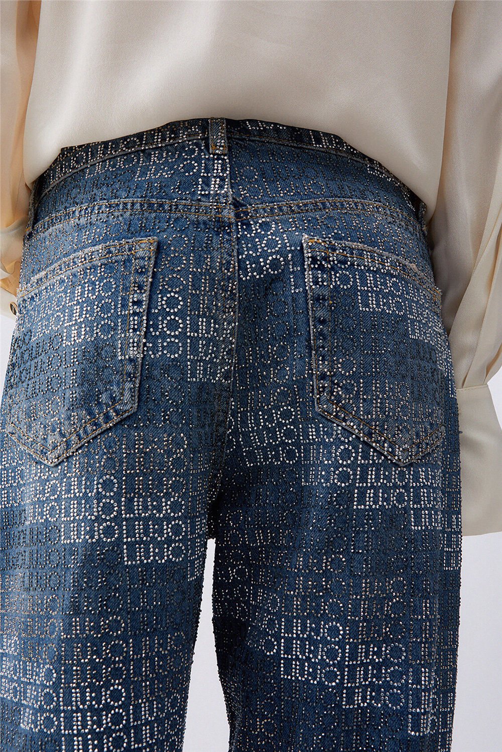 Liu Jo Pant.Straight Fit Hw Kadın Jean Pantolon Mavi