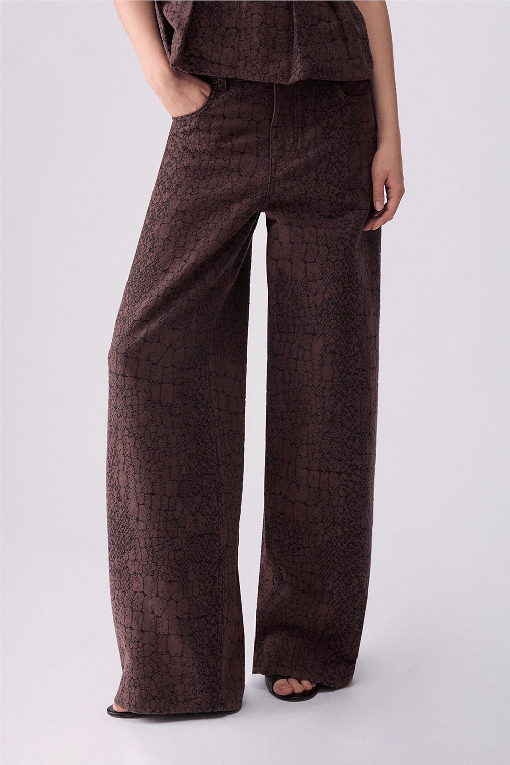 Liu Jo Pant.Balloon Jacquar Kadın Jean Pantolon