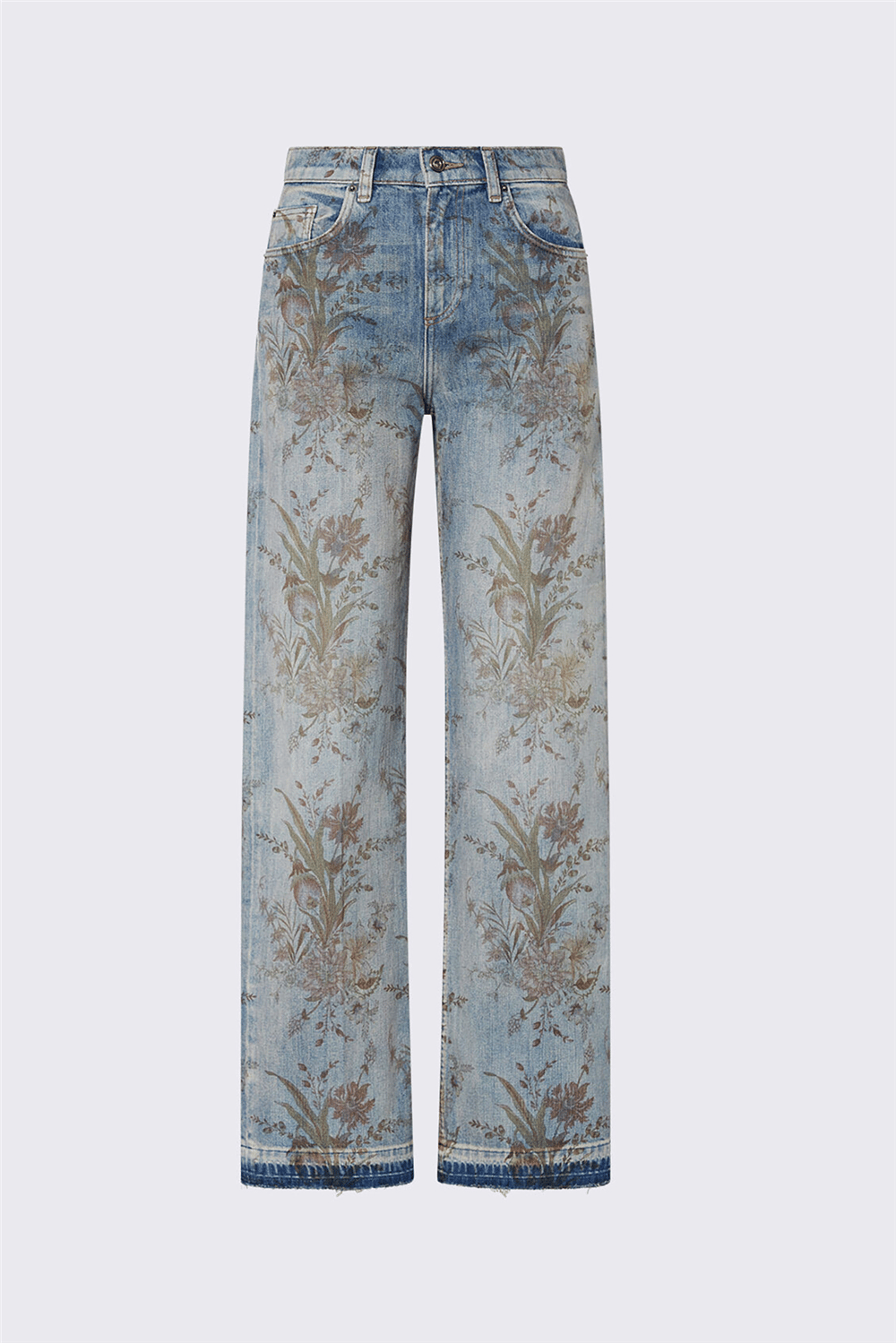 Liu Jo Pant.Straight Prints Kadın Jean Pantolon