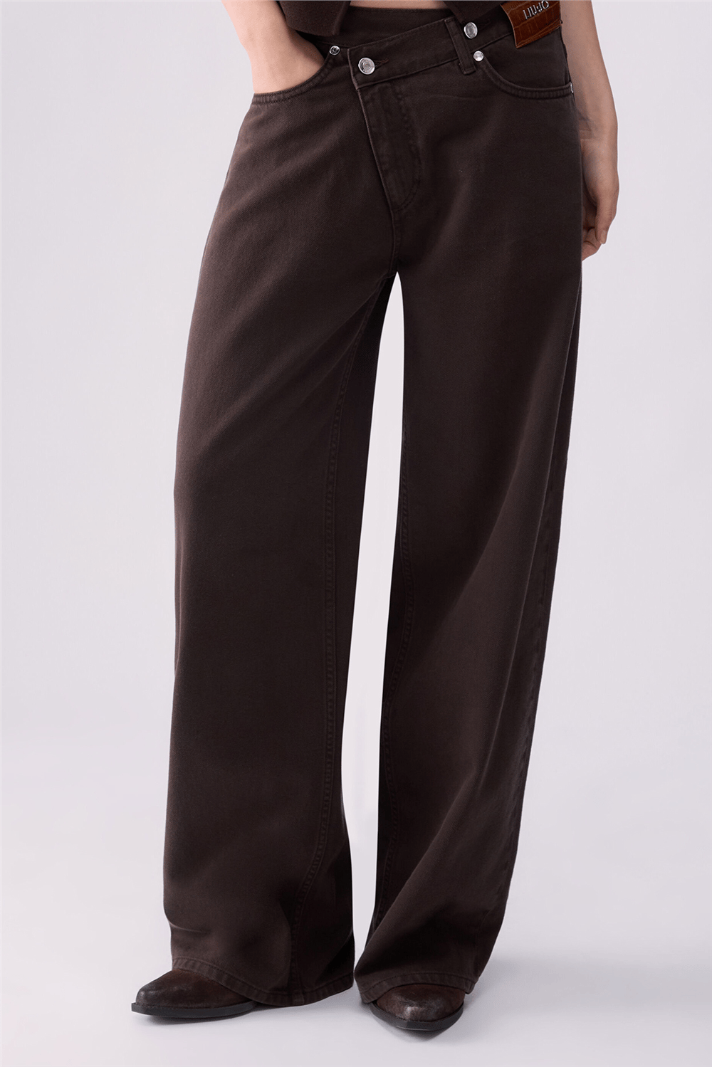 Liu Jo Pant.Straight Awry R Kadın Pantolon