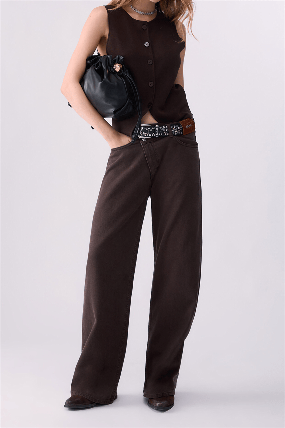 Liu Jo Pant.Straight Awry R Kadın Pantolon