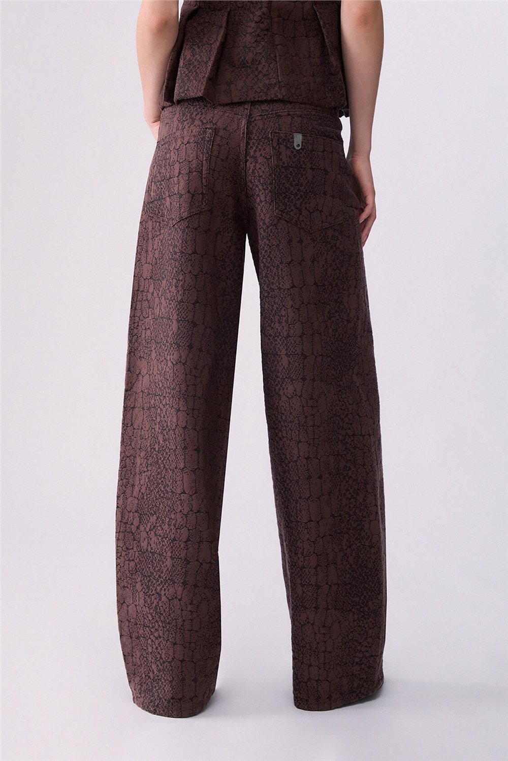 Liu Jo Pant.Balloon Jacquar Kadın Jean Pantolon