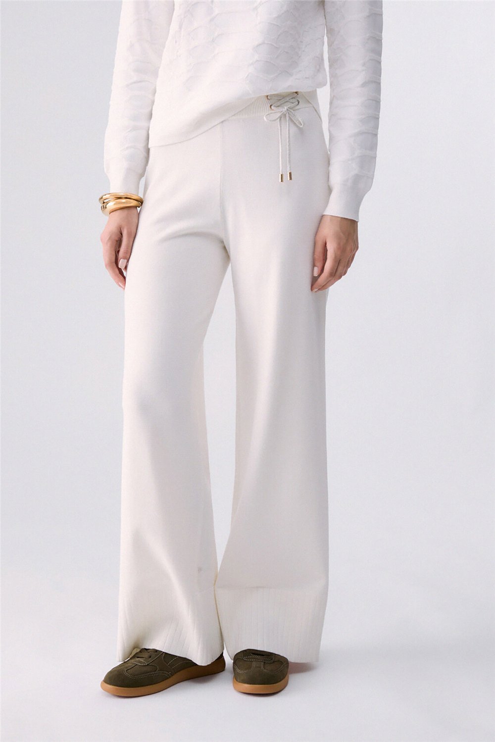 Liu Jo Pant.Maglia Lungo Kadın Eşofman Altı Beyaz