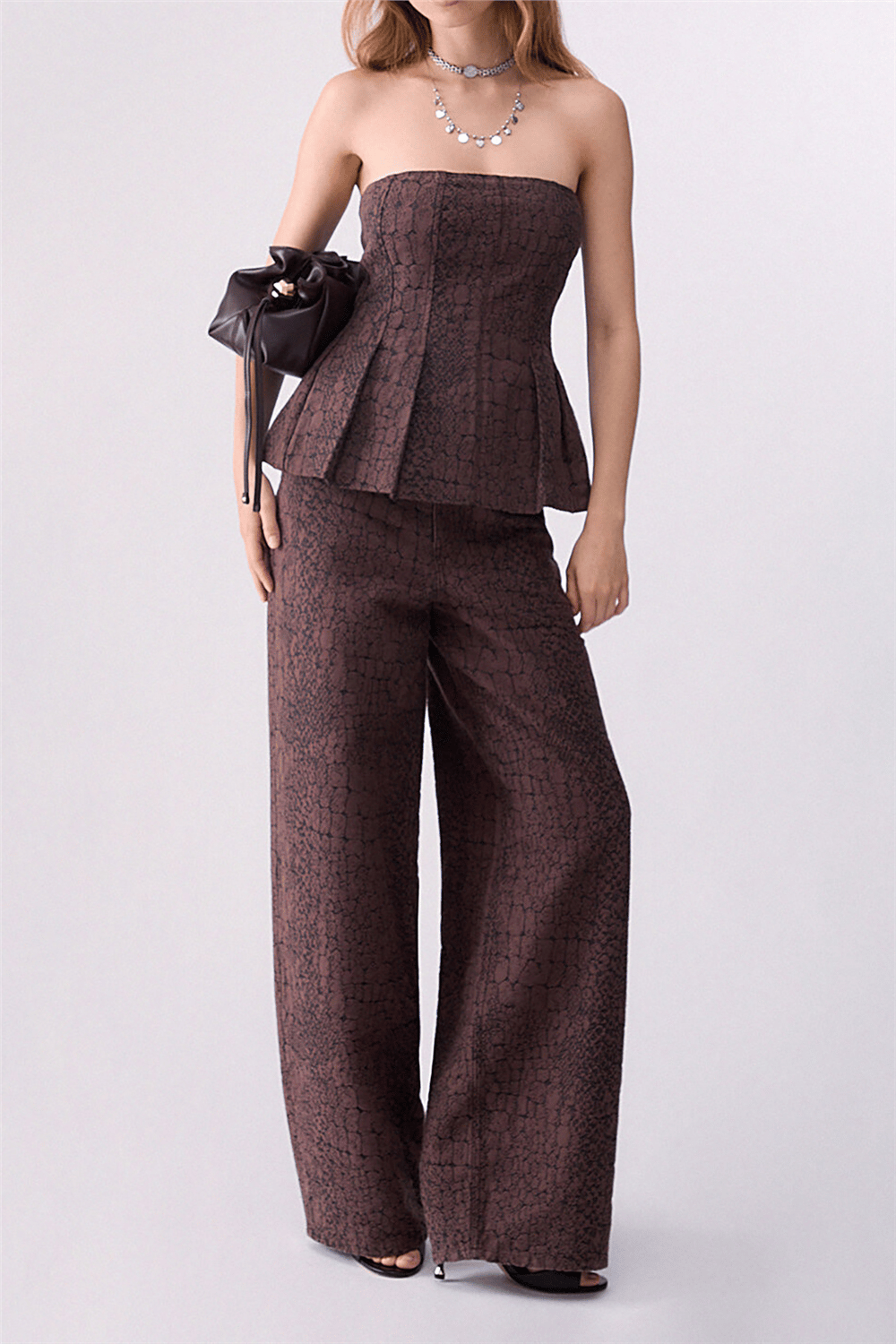 Liu Jo Pant.Balloon Jacquar Kadın Jean Pantolon