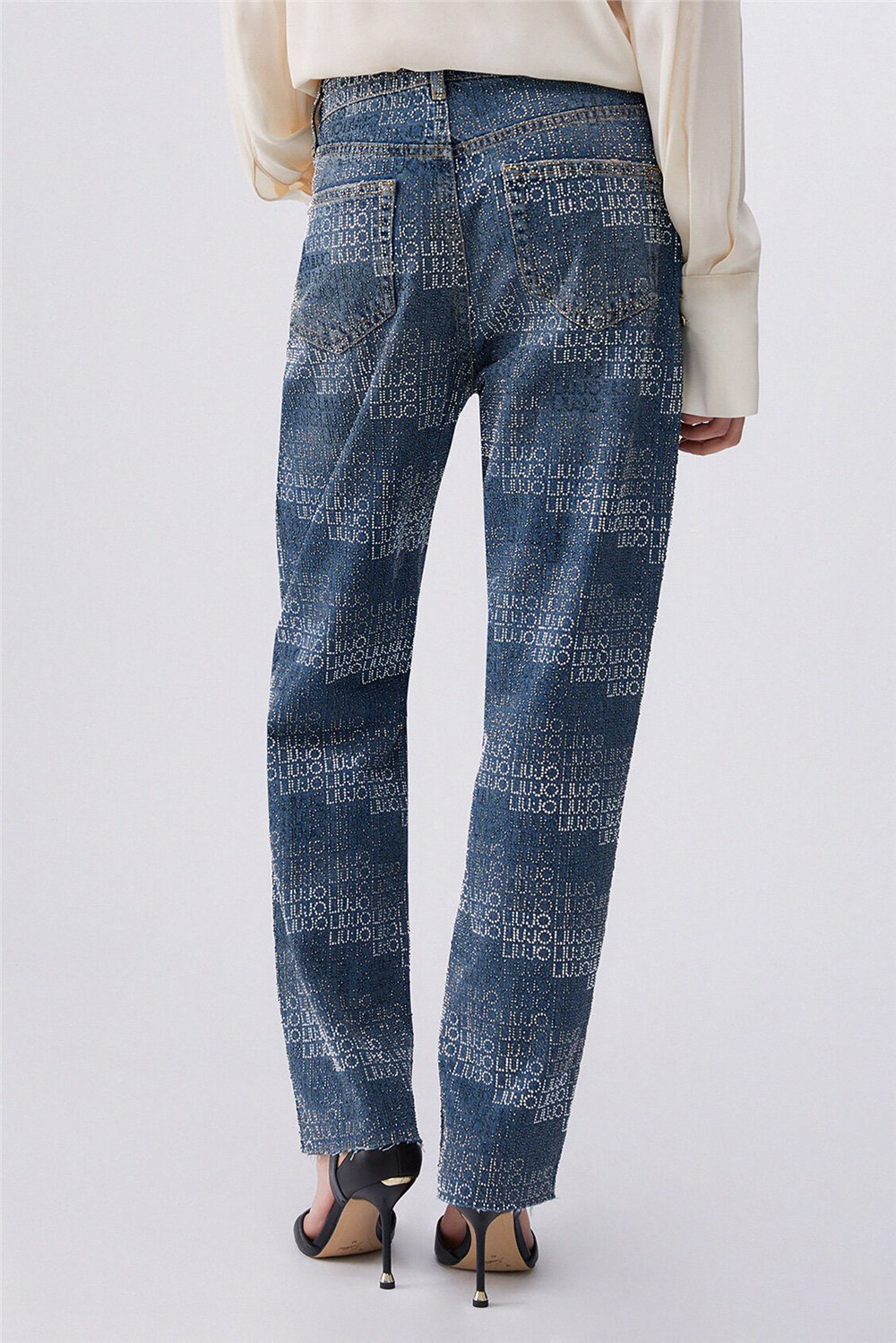 Liu Jo Pant.Straight Fit Hw Kadın Jean Pantolon Mavi