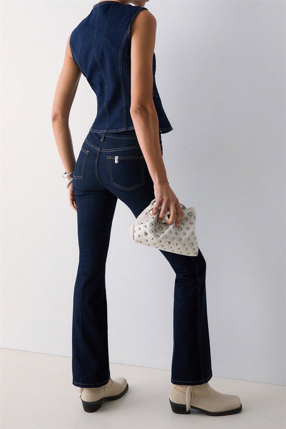Liu Jo Pant. Boot Cut Belt H.W. Kadın Jean Pantolon Çok Renkli