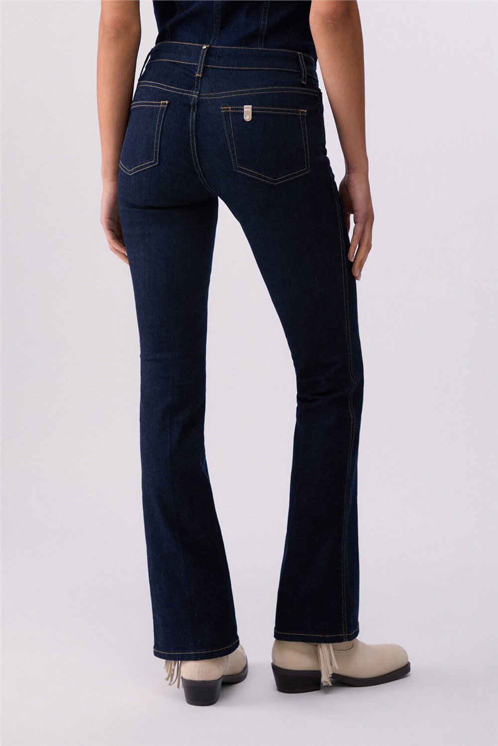 Liu Jo Pant. Boot Cut Belt H.W. Kadın Jean Pantolon Çok Renkli