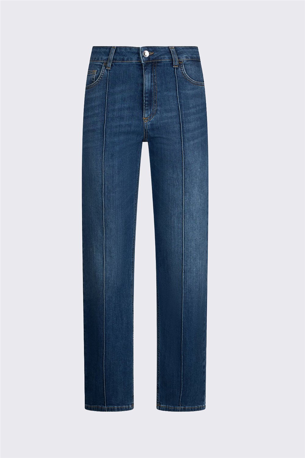Liu Jo Pant. Straight Nerv.H.W. Kadın Jean Pantolon Mavi