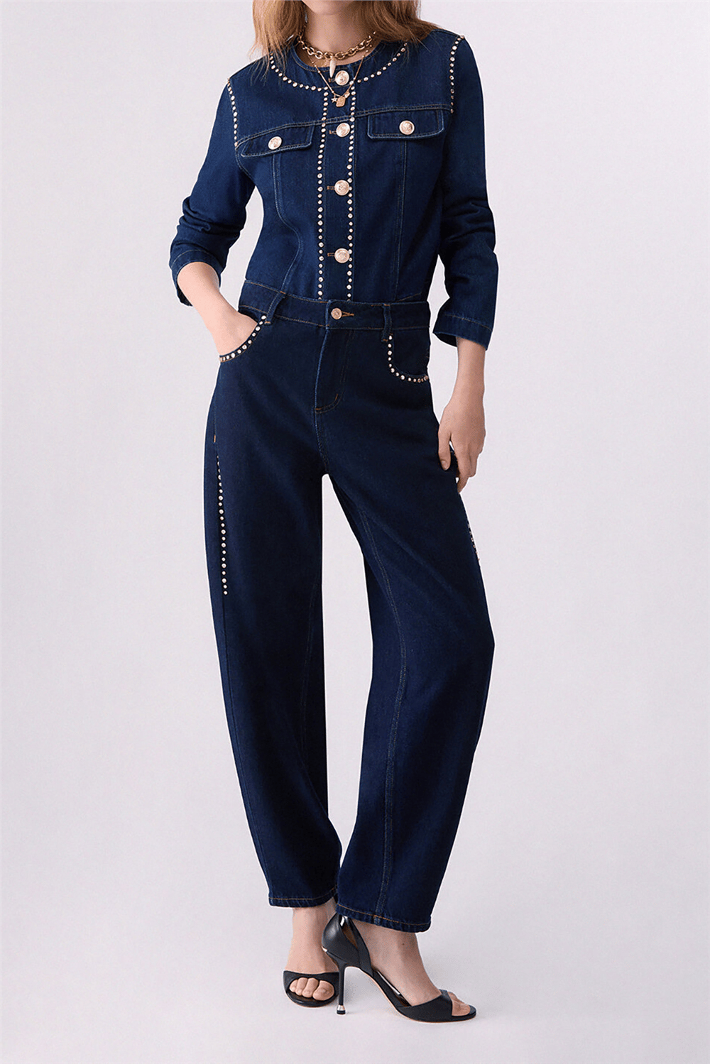 Liu Jo Pant.Barrel H.W. Kadın Jean Pantolon Çok Renkli