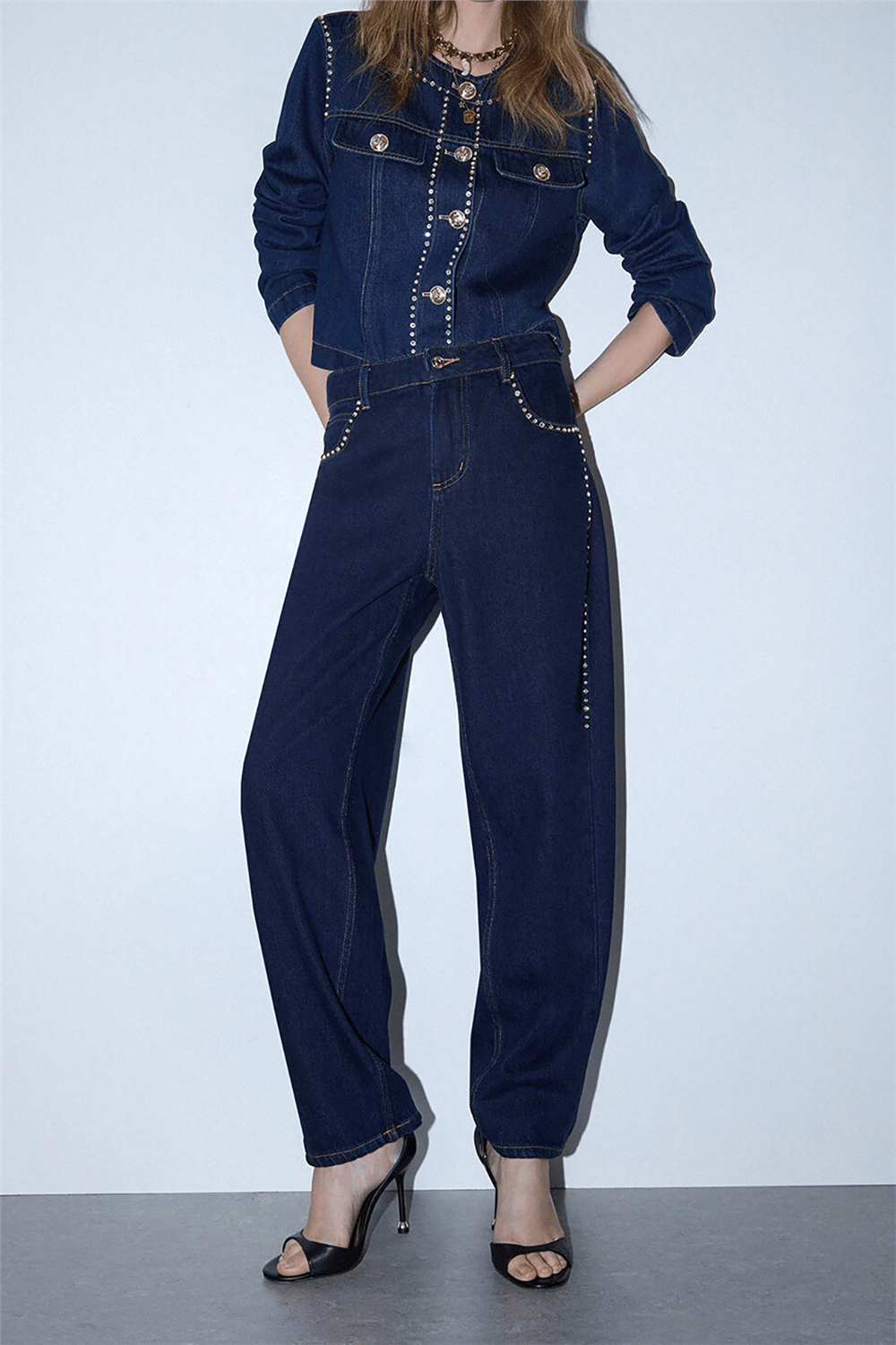 Liu Jo Pant.Barrel H.W. Kadın Jean Pantolon Çok Renkli