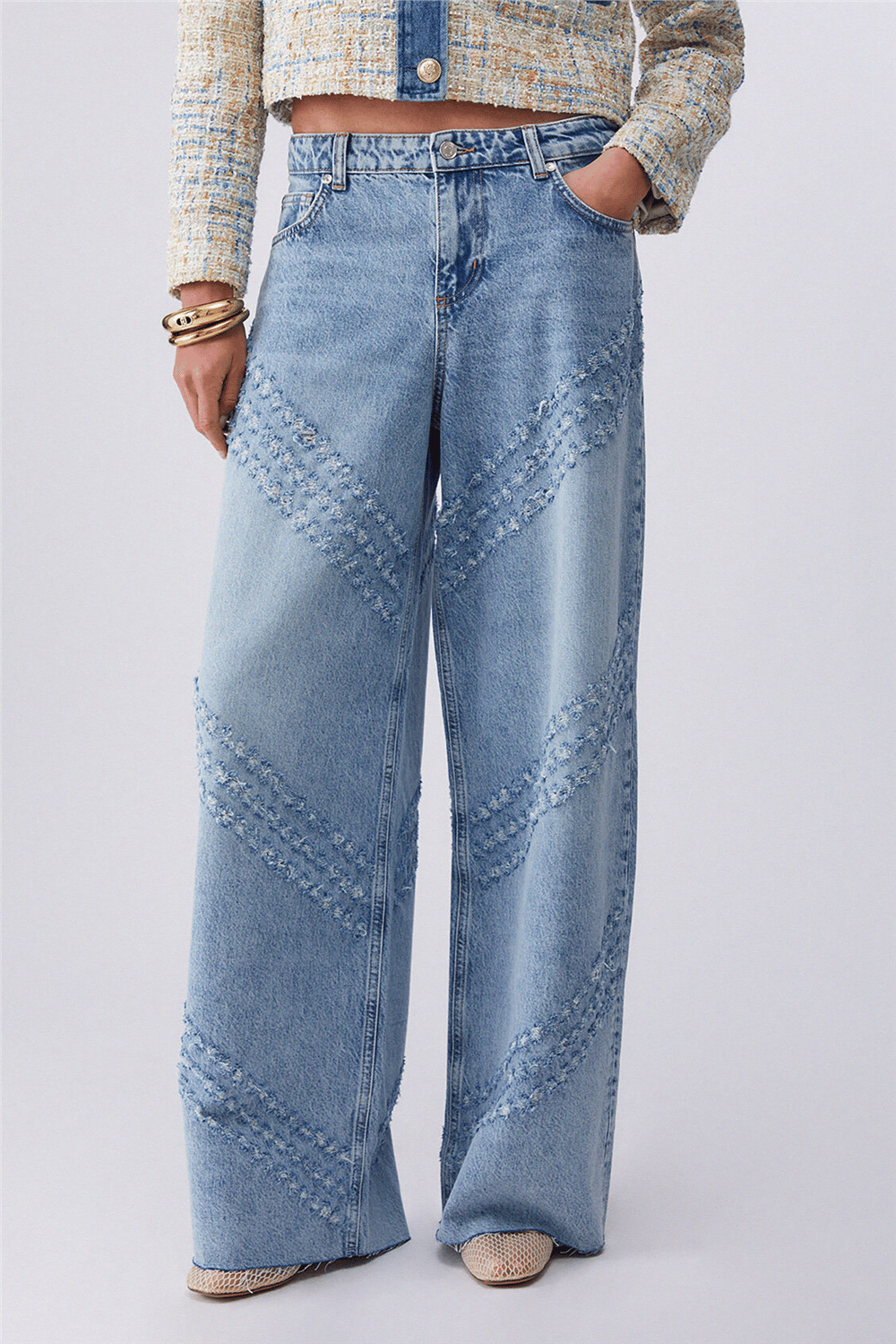 Liu Jo Pant.Flare H.W. Kadın Jean Pantolon Mavi