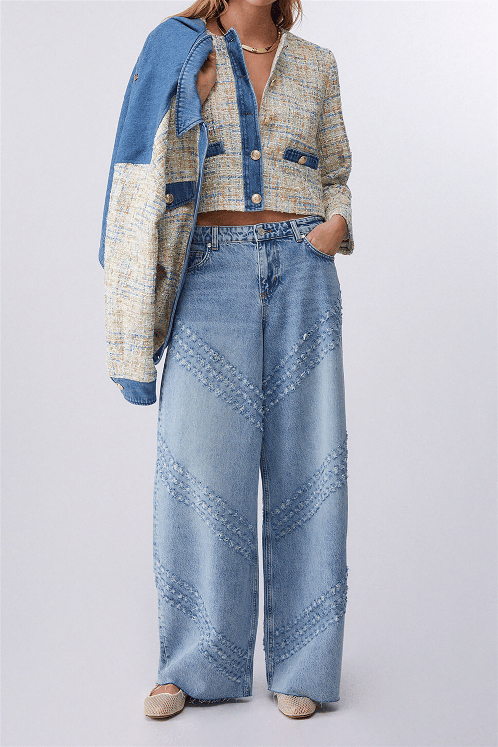 Liu Jo Pant.Flare H.W. Kadın Jean Pantolon Mavi