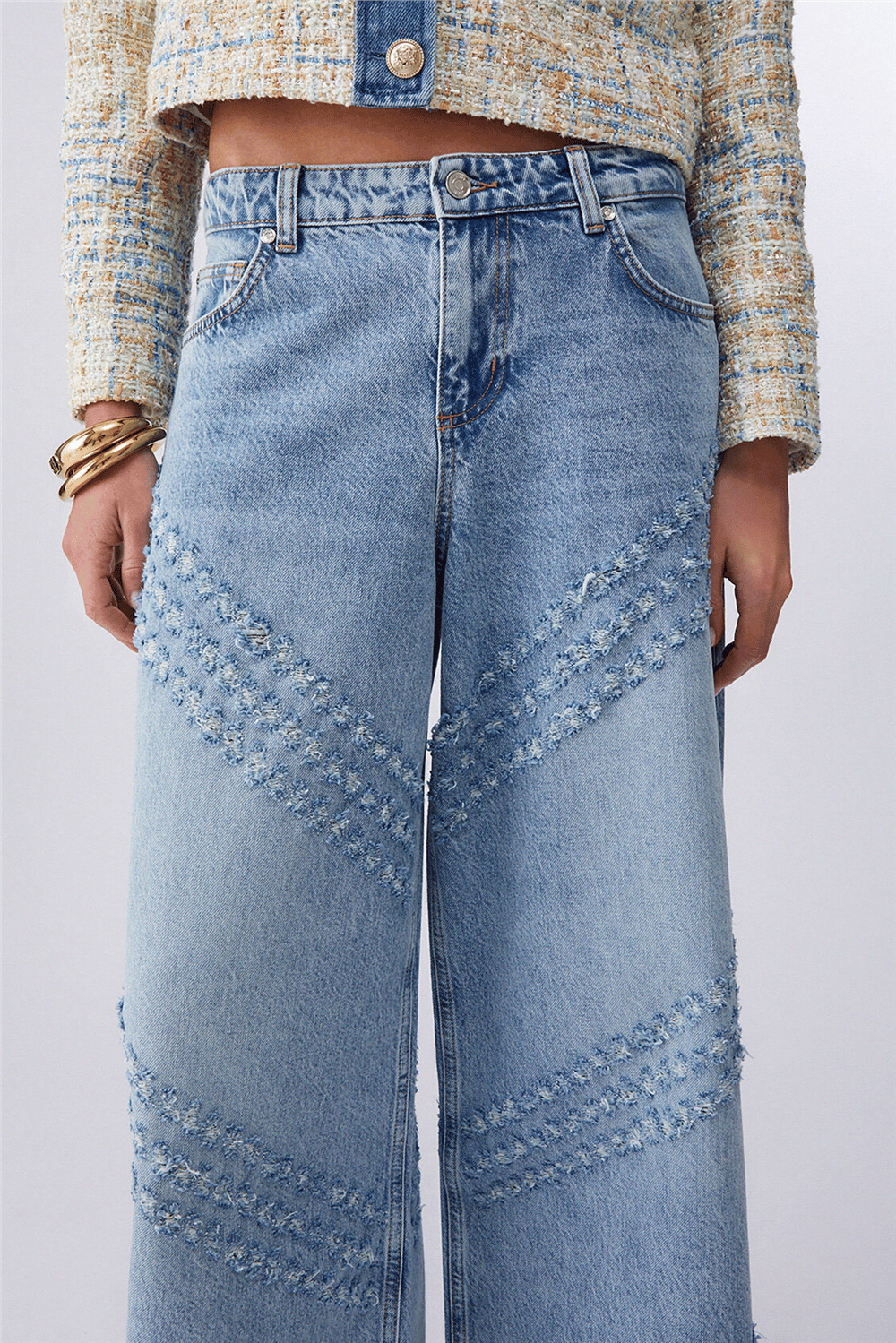 Liu Jo Pant.Flare H.W. Kadın Jean Pantolon Mavi