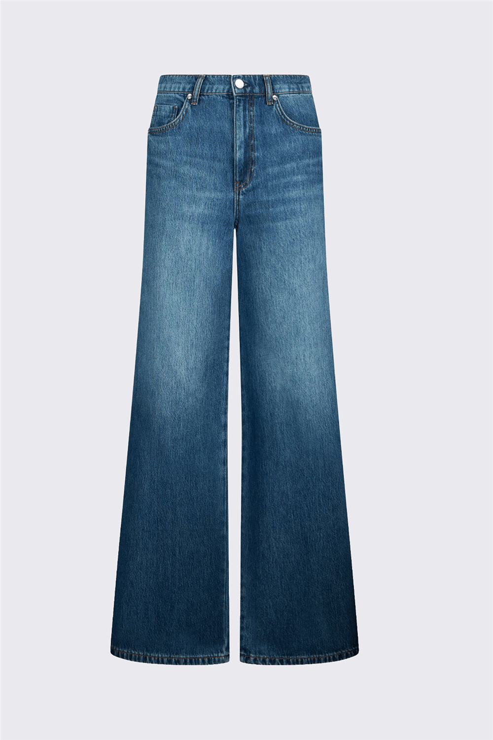 Liu Jo Pant.Midi Flare Split Reg.W. Kadın Jean Pantolon Mavi