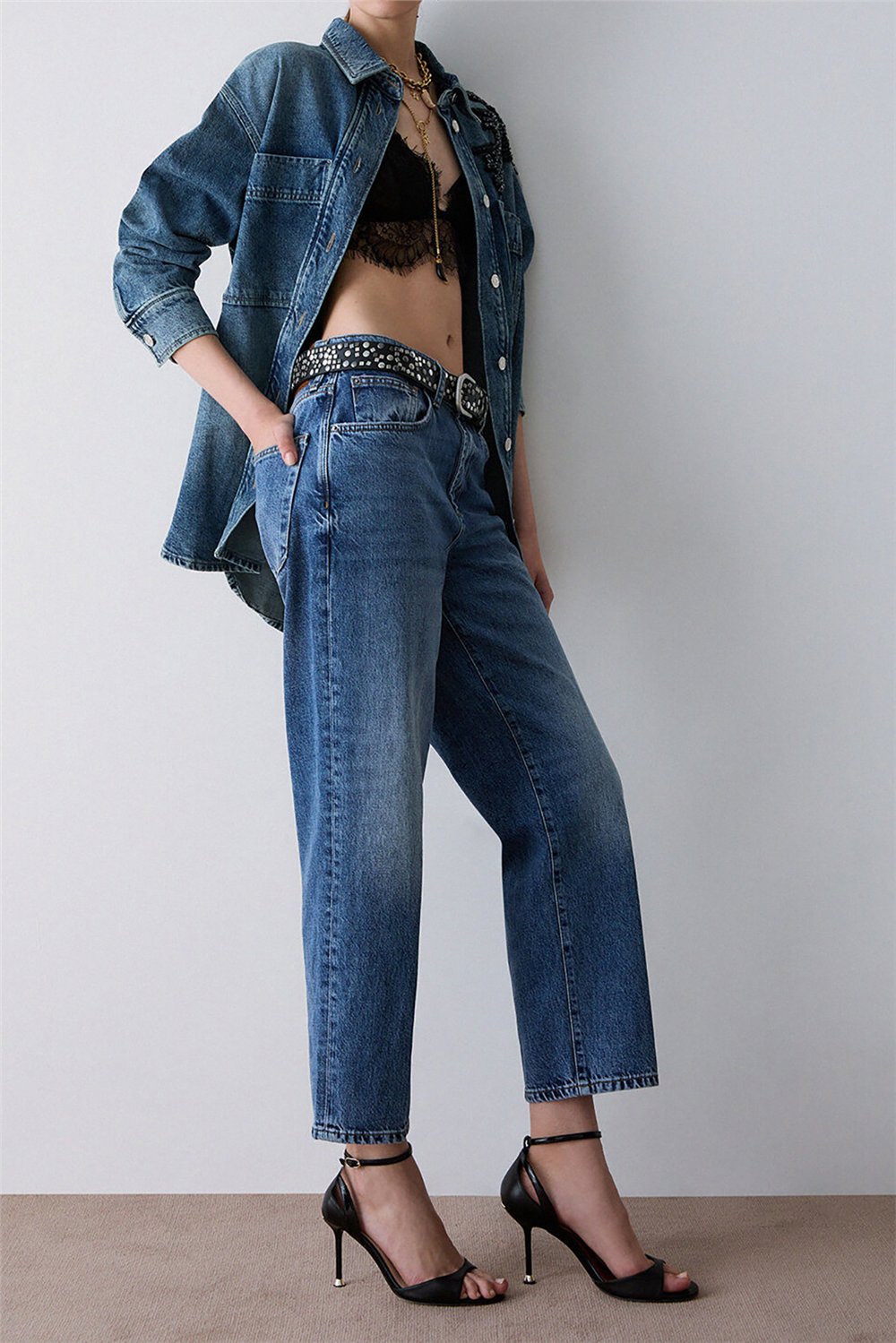 Liu Jo Pant.New Boy L.W. Kadın Jean Pantolon
