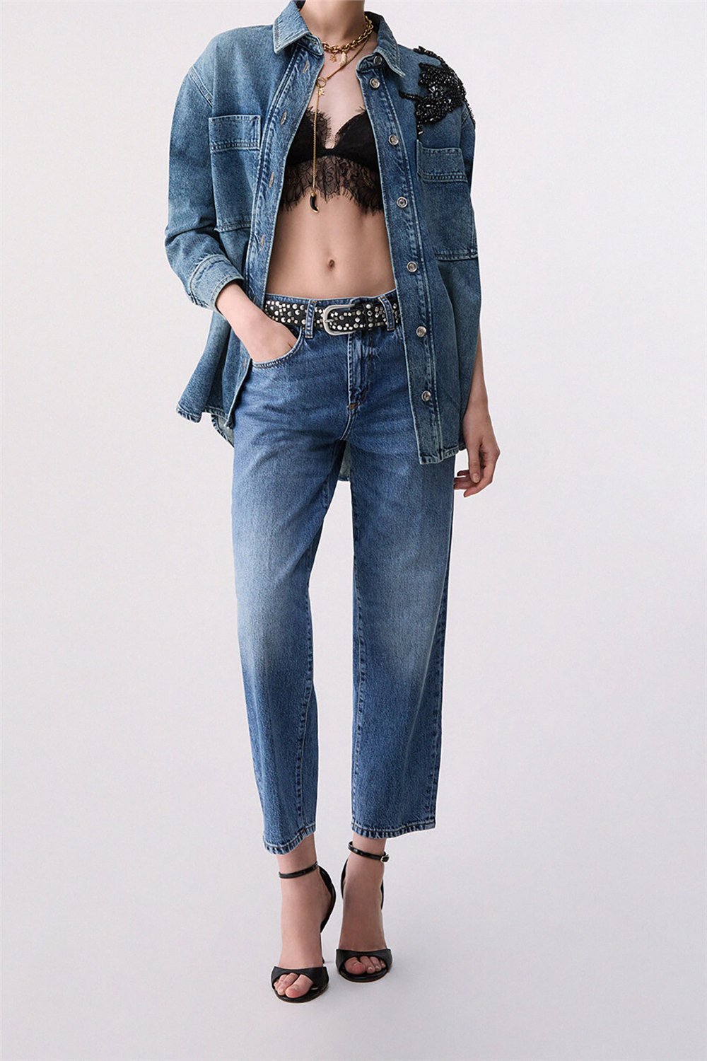 Liu Jo Pant.New Boy L.W. Kadın Jean Pantolon