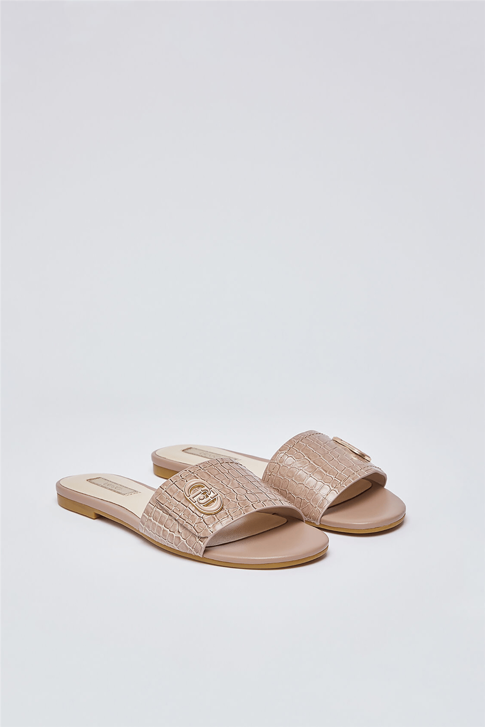 Liu Jo Sandy 03 Printed Cocco Spread Kadın Terlik Ten Rengi
