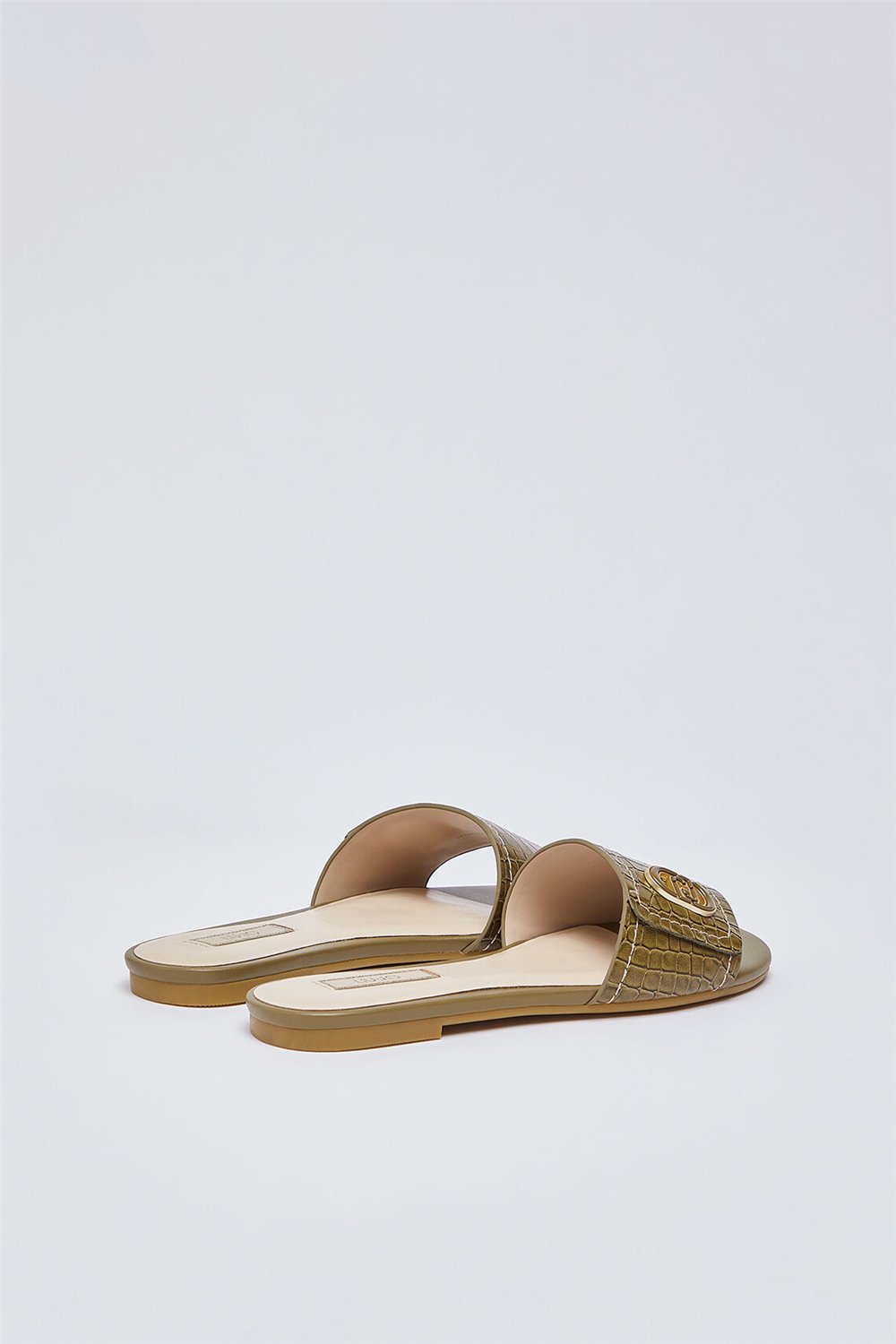 Liu Jo Sandy 03 Printed Cocco Spread Kadın Terlik Yeşil