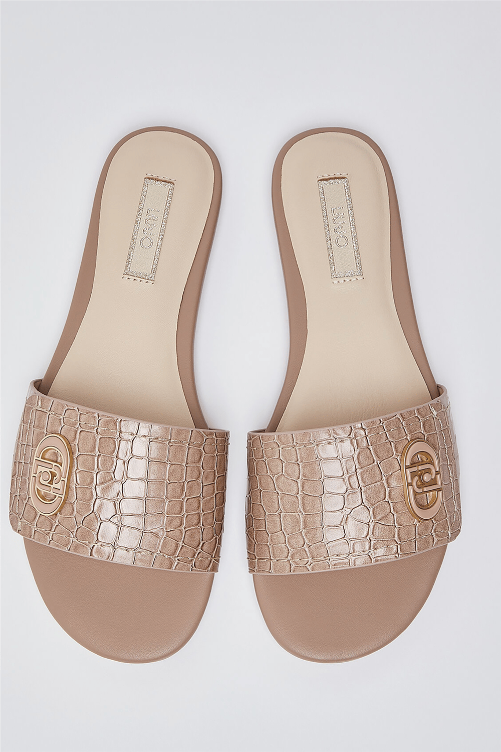 Liu Jo Sandy 03 Printed Cocco Spread Kadın Terlik Ten Rengi