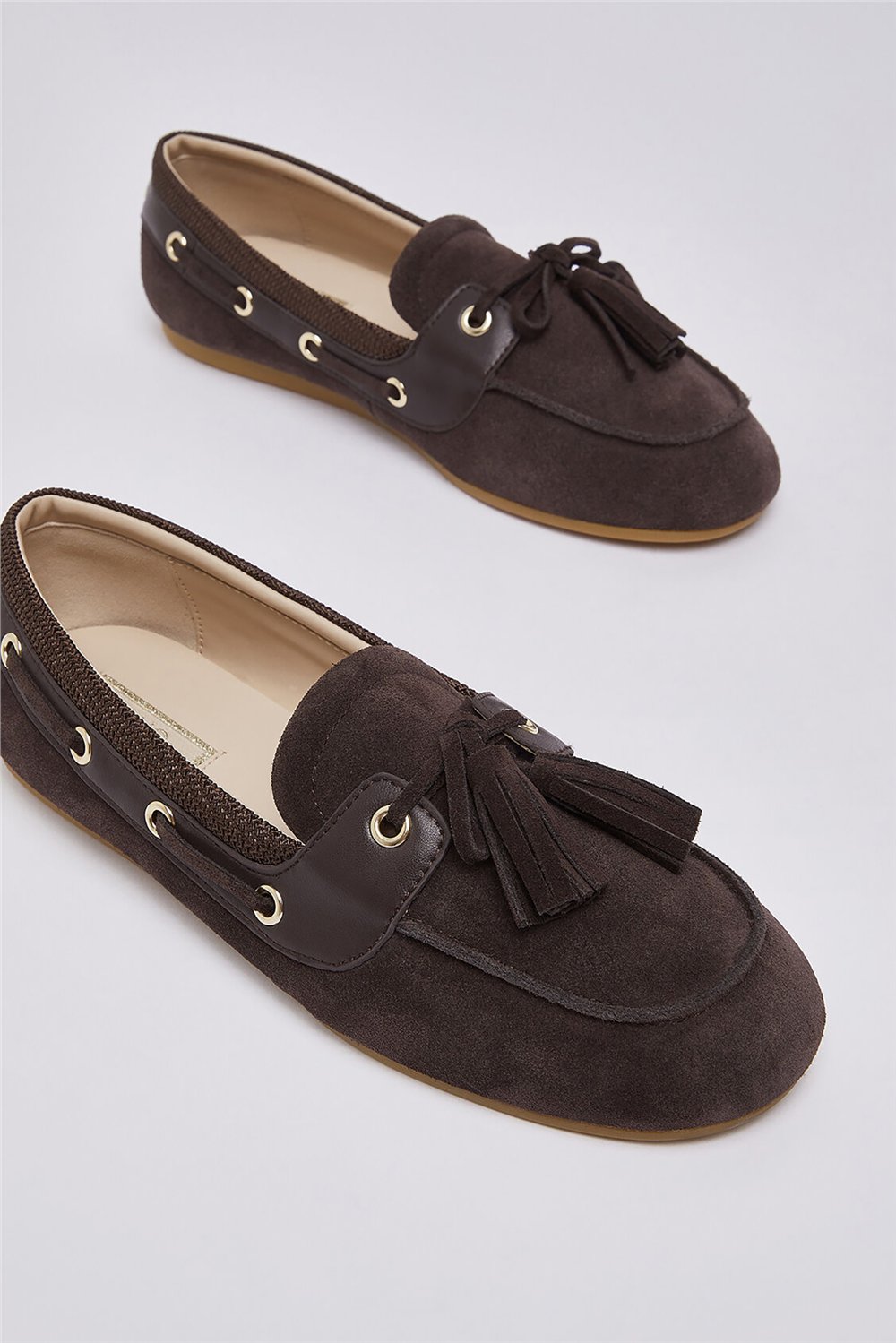 Liu Jo Skipper 03 - Mocassino Cow Suede/Brigthy Me Moka Kadın Loafer