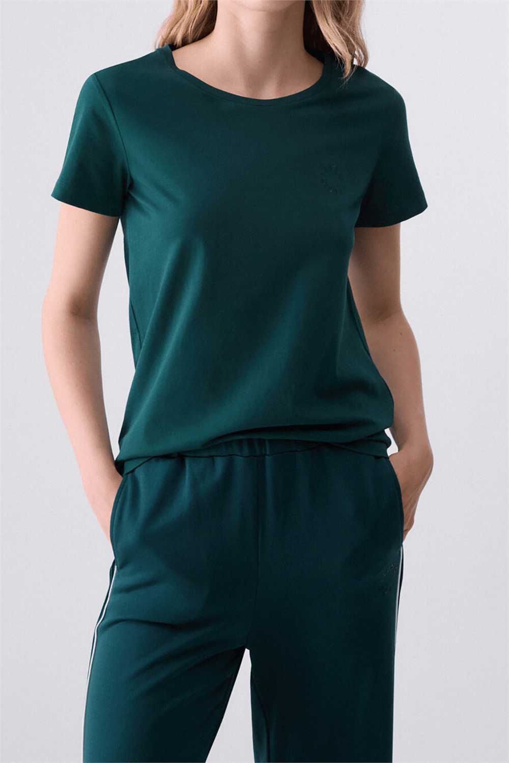 Liu Jo T-Shirt Basica M/C Kadın Bisiklet Yaka T-Shirt