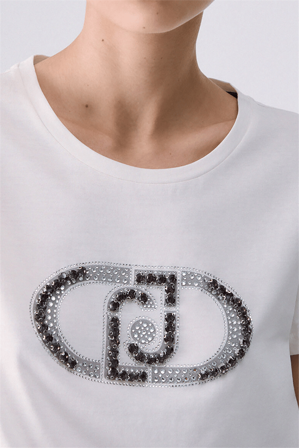 Liu Jo T-Shirt Basica M/C Kadın Bisiklet Yaka T-Shirt