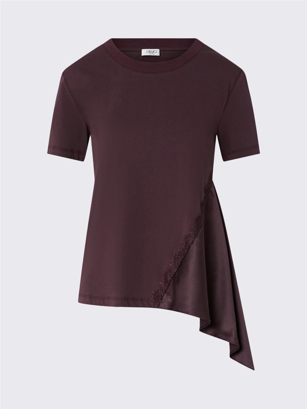 Liu Jo T-Shirt Moda M/C Kadın Bisiklet Yaka T-Shirt