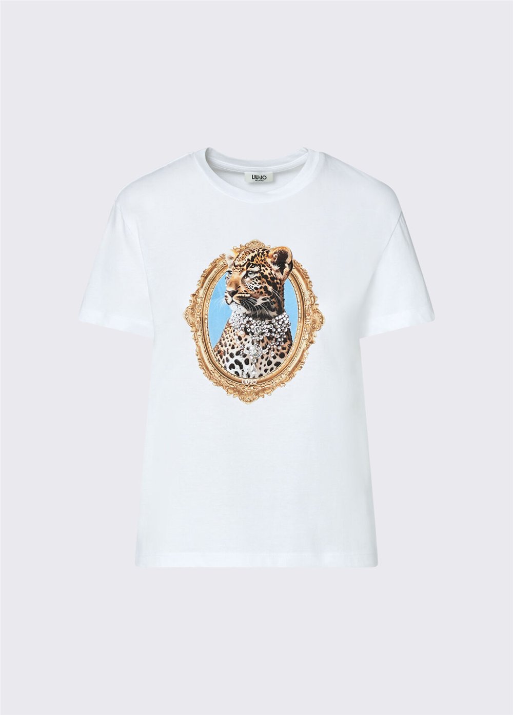 Liu Jo T-Shirt Moda M/C Kadın Bisiklet Yaka T-Shirt